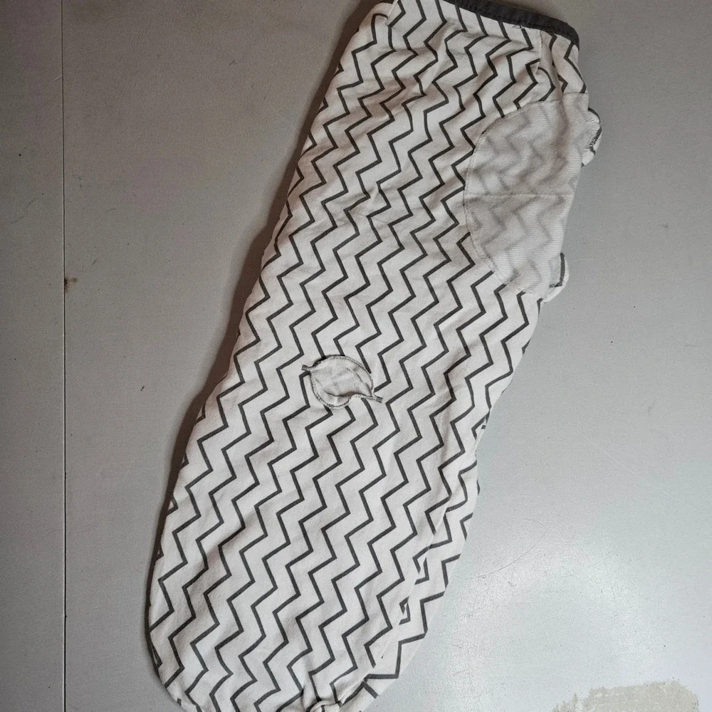CuddleBug Gllquen Baby Swaddle Wrap Set 2PK Chevron Pink Stripe 0-3M 7-14lbs